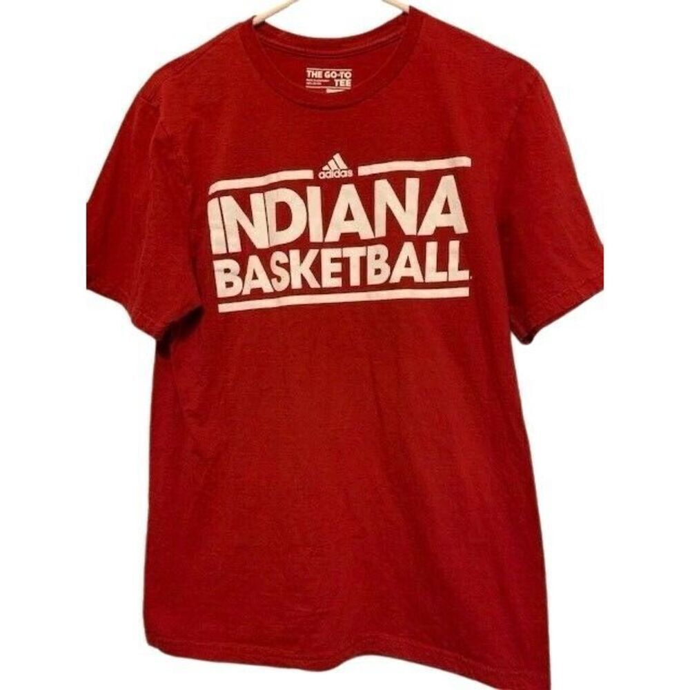 INDIANA HOOSIERS BASKETBALL SIZE MEDIUM ADIDAS THE GO-TO TEE